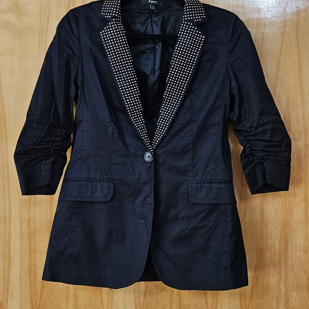 Express Black Studded Blazer